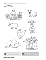 Complete Sentences - Grammar Skill (Gr. K)
